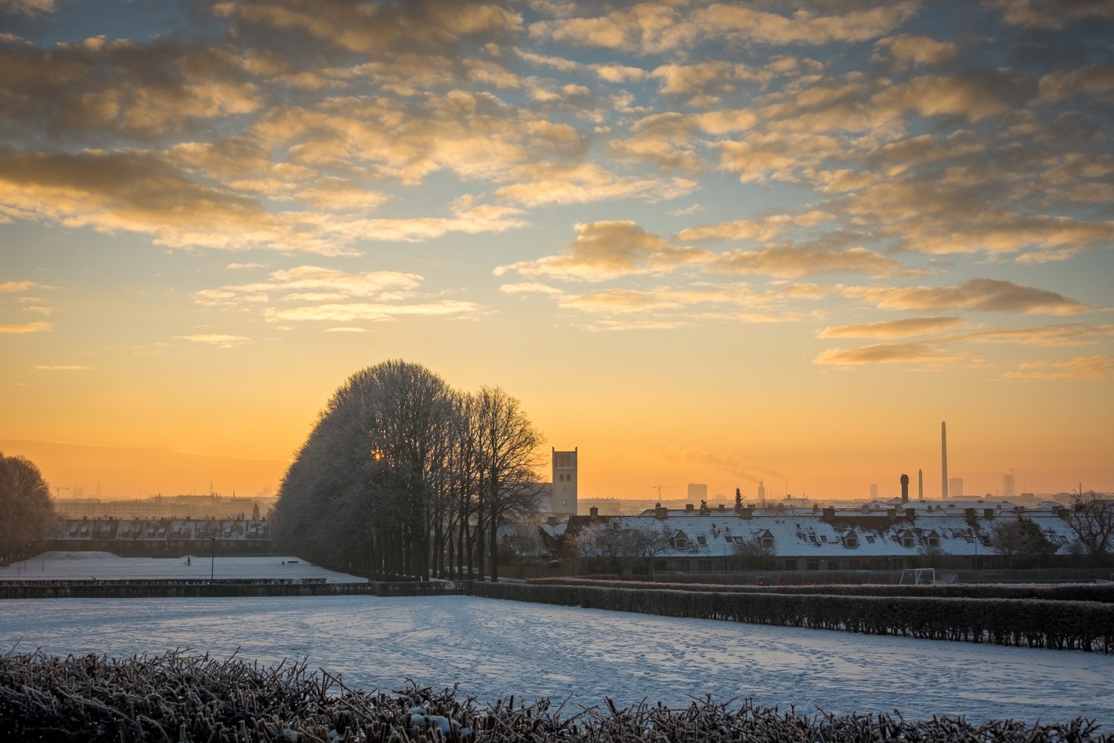 Morgen sol skyer Bellahøj