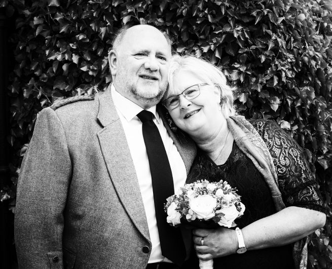 Bryllupsfoto brudepar