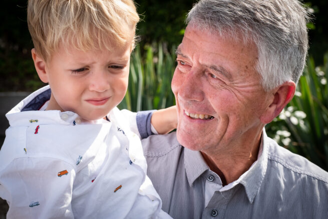 Familiefotografering farfar