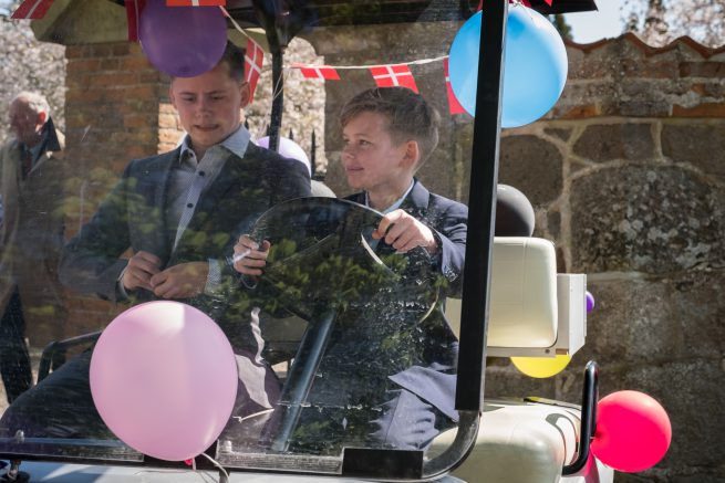 Konfirmationsfotografering kørsel Sorø