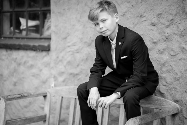 Konfirmant portrætfoto Sorø