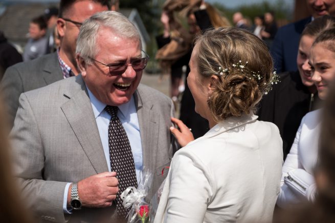 Konfirmant lykkeønskning fotografering