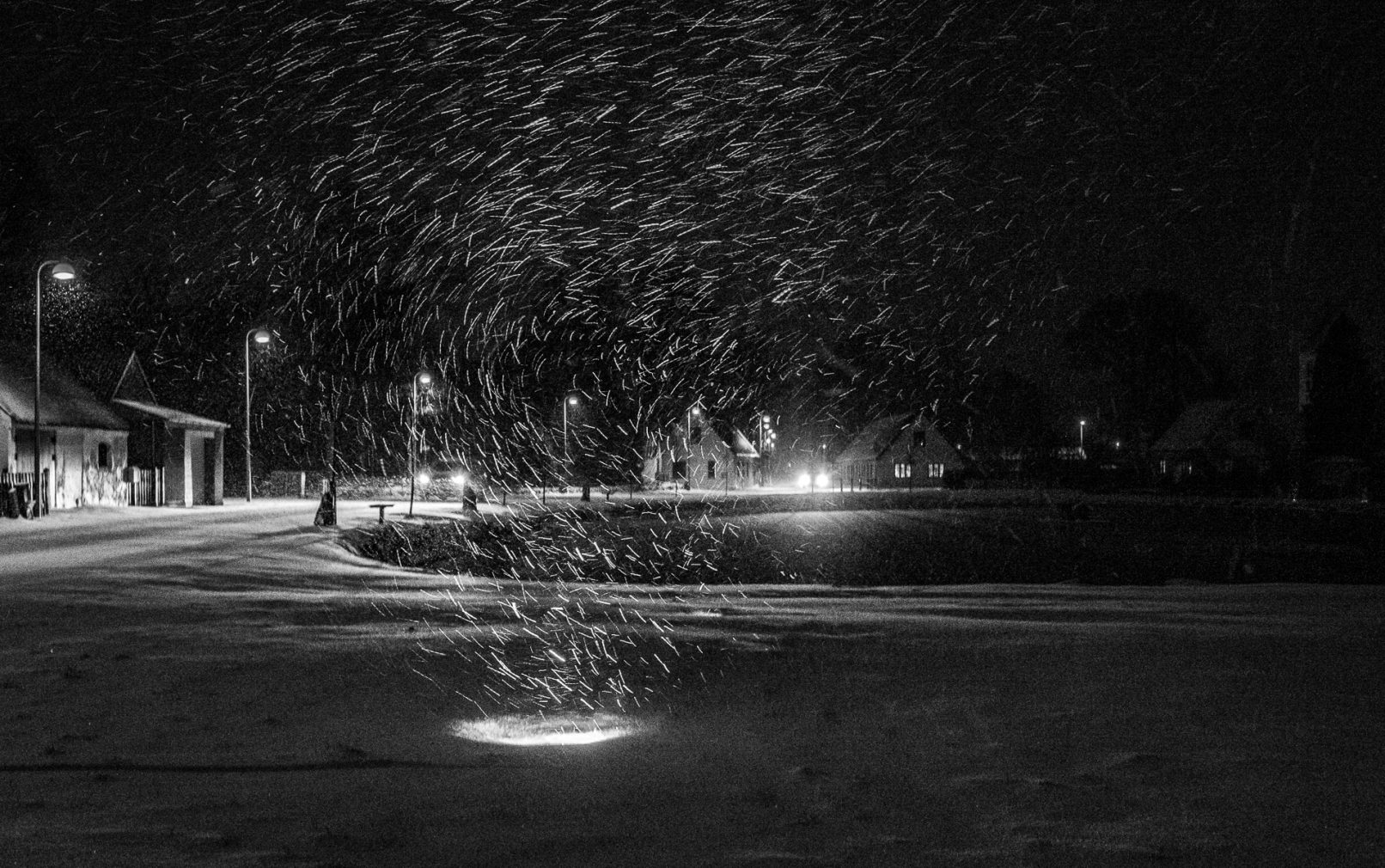 Snevejr ved Sengeløse gadekær