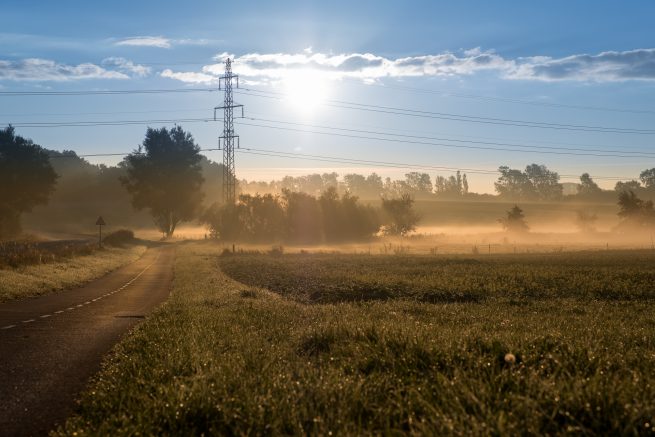 Morgen og tåge i sengeløse
