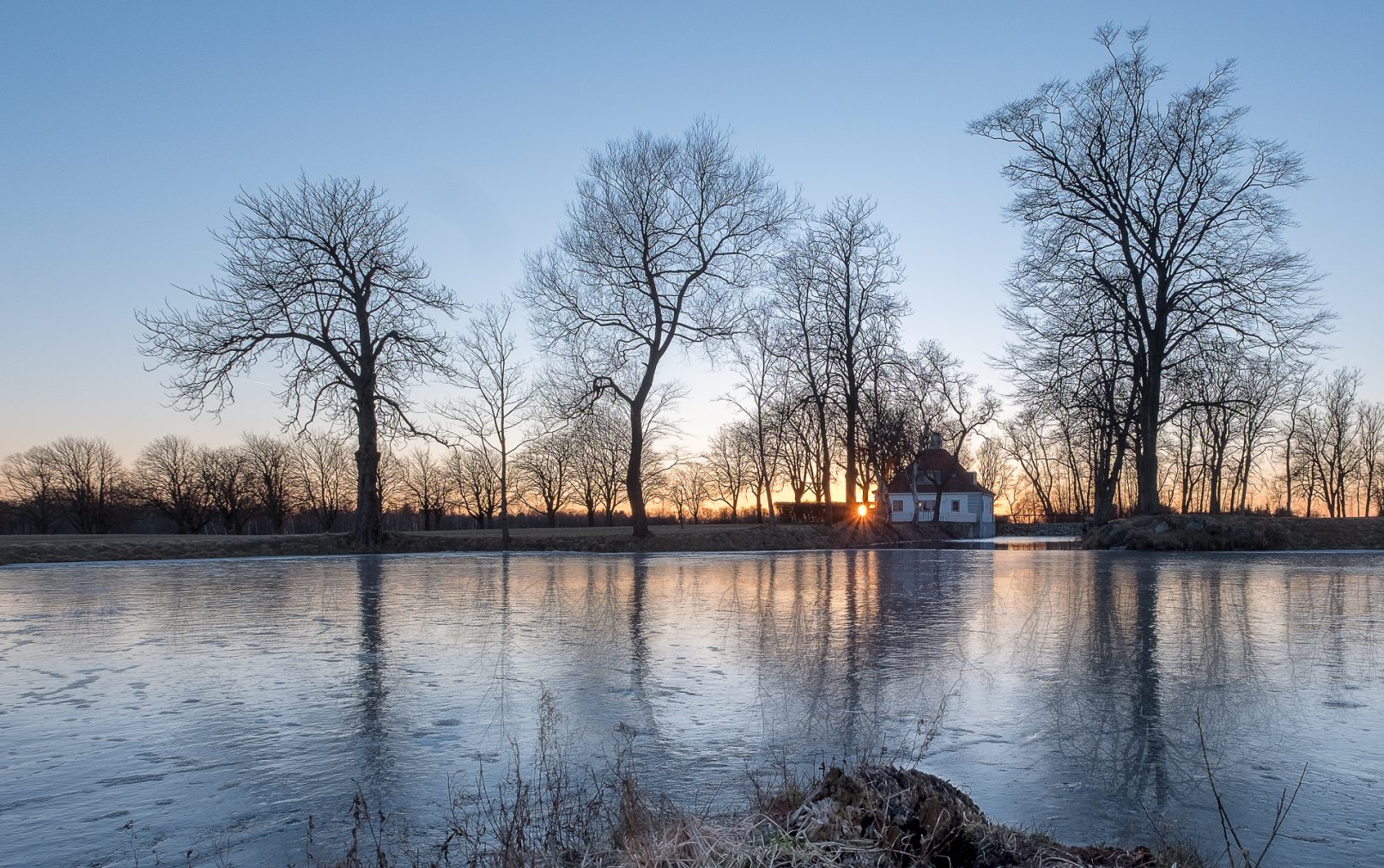 Solnedgang Cathrineberg sø